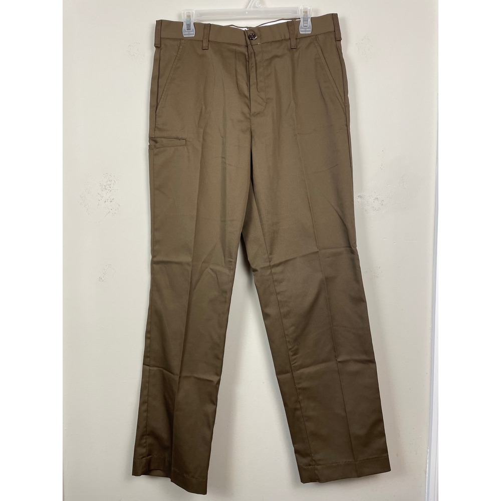 WearGuard UPS Pants Mens 32x32 Brown Straight Leg Uniform Delivery Work Vintage - Picture 2 of 7